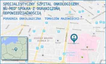 PORADNIA ONKOLOGICZNA - SPECJALISTYCZNY SZPITAL ONKOLOGICZNY NU-MED SPÓŁKA Z OGRANICZONĄ ODPOWIEDZIALNOŚCIĄ - UL. JANA PAWŁA II 35,  TOMASZÓW MAZOWIECKI
