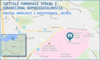 ODDZIAŁ ONKOLOGII I RADIOTERAPII - SZPITALE POMORSKIE SPÓŁKA Z OGRANICZONĄ ODPOWIEDZIALNOŚCIĄ - UL. POWSTANIA STYCZNIOWEGO 1,  GDYNIA