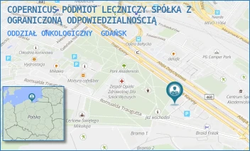 ODDZIAŁ ONKOLOGICZNY - COPERNICUS PODMIOT LECZNICZY SPÓŁKA Z OGRANICZONĄ ODPOWIEDZIALNOŚCIĄ - AL. ZWYCIĘSTWA 31-32,  GDAŃSK